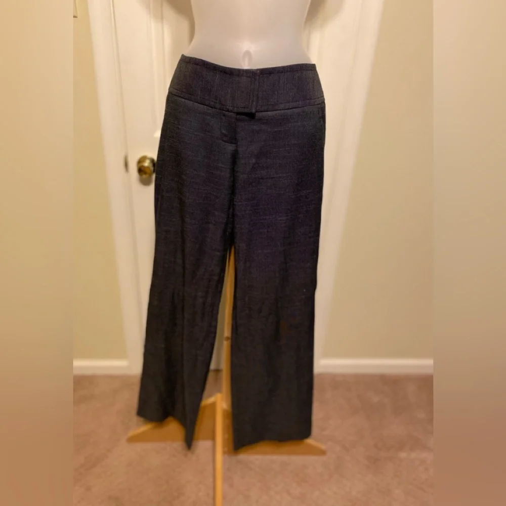 NWOT The Limited - (Drew fit) black w/pin-dot white wide leg pants, Size: 2